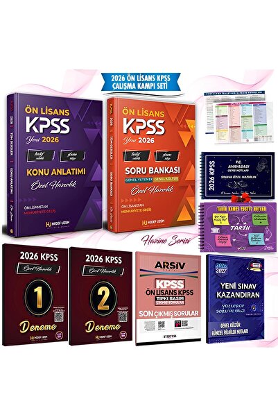 Liyakat Yayınları 2026 ÖN LİSANS KPSS FULL HAZIRLIK SETİ