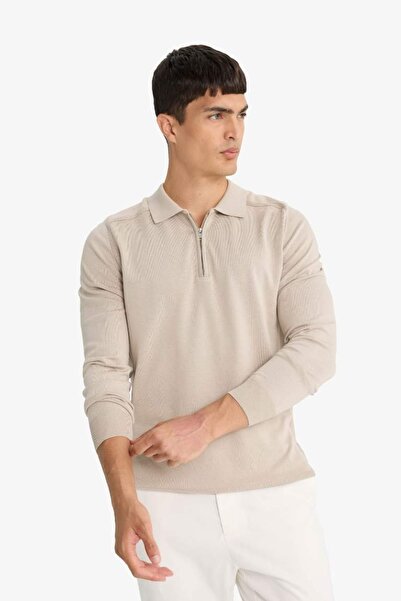 DeFacto Erkek Kazak D0621AX/BG684 BEIGE