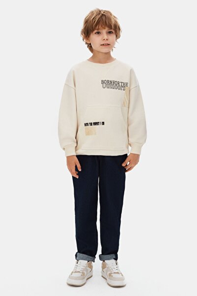 HAUSEkids 8-14 Years Old Borneo Forest Boy's Suit-Ecru