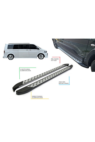 TUNAX OTO T5 CARAVELLA UZUN ŞASE NOKTALI YAN BASAMAK 2004-2015