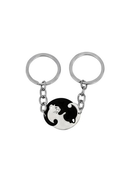 Köstebek سلسلة مفاتيح للزوجين من Ying Yang Cat