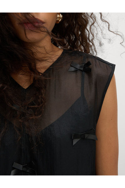 Marks & Spencer Organza Kurdele Detaylı Bluz