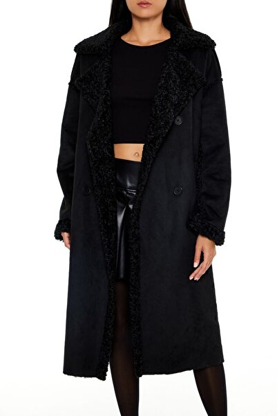 Forever 21 Suni Kürk ve Süet Kaban