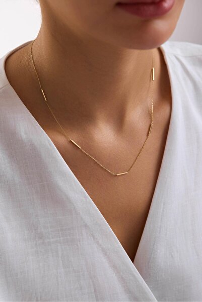 Tufanlar Kuyumculuk 14 Ayar Minimal Altın Kolye