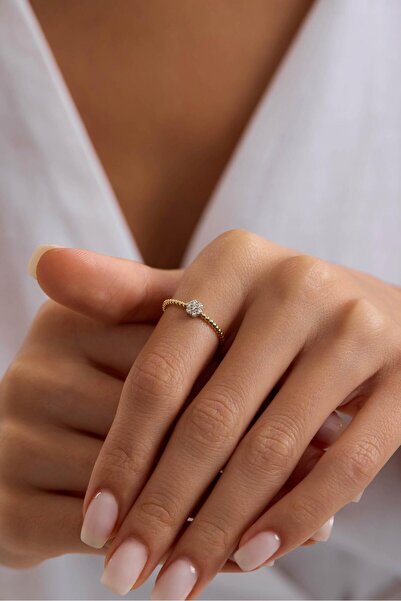 Tufanlar Kuyumculuk 14 Ayar Minimal Tasarım Altın Yüzük