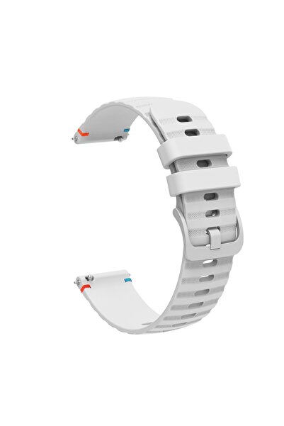 eR D L Curea din silicon compatibilă cu Huawei GT 4, 46mm, lățime curea 22mm, albă,