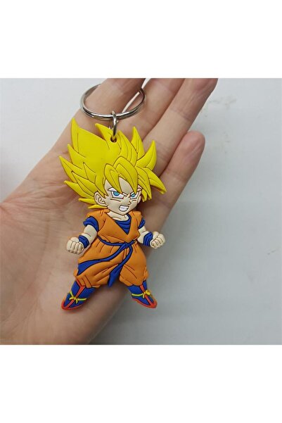 Köstebek Anime Dragon Ball Z Super Saiyan Plastic Keychain
