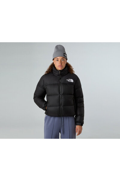 THE NORTH FACE W 1996 Retro Nuptse Jacket Kadın Outdoor Montu (700 Dolgu Kaz Tüyü) NF0A3XEOGOF1 Siyah