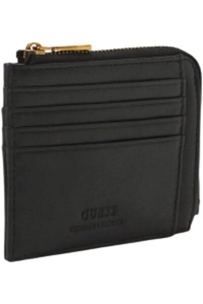 Guess ecological leather card case black SCALA SLG - male