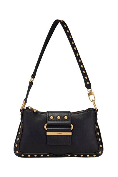 Guess Women's Handbag Greta Black Shoulder with Studs Stylish