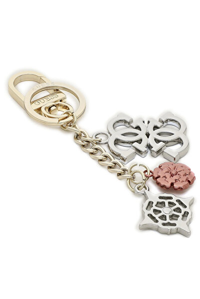 Guess Gold Keyring with Peony Pendants