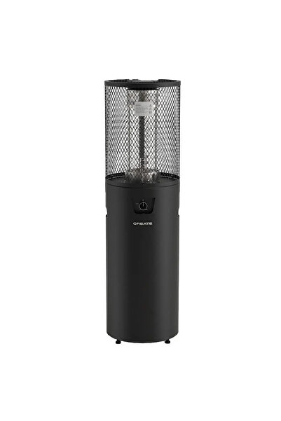 Create Încălzitor de terasă pe gaz, CREATE, Fire Round Heater, 8000 W, negru