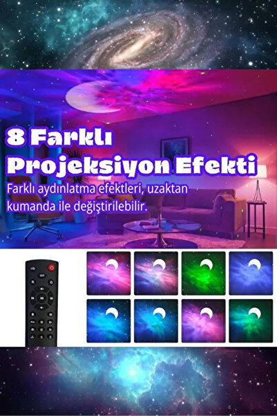 sonx Astronot Bluetooth Hoparlör Bulutsusu Galax yAy Tavan Gökyüzü Projektör Zamanlayıcı Gece Lambası