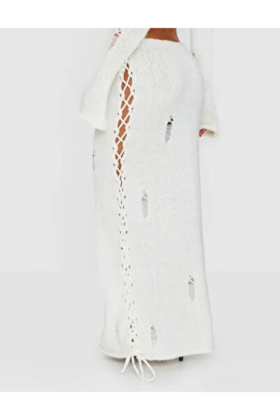 Pretty Little Thing Fustă maxi PRETTYLITTLETHING, crem