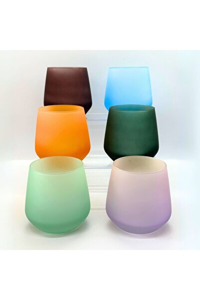 Tırtıl Home Züccaciye Matte Design Soft Drink Glass 345 ml