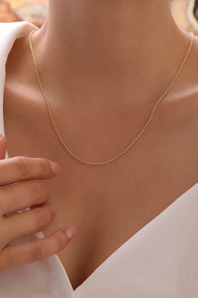 Tufanlar Kuyumculuk 14 Ayar İnce Doç Zincir Altın Kolye