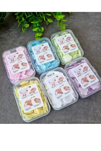 Seyid Satin Gelgör (6 Boxes 600 Sheets) Magic Paper Soap Scented Flower Model Student Children School Disinfectant Hand Soap