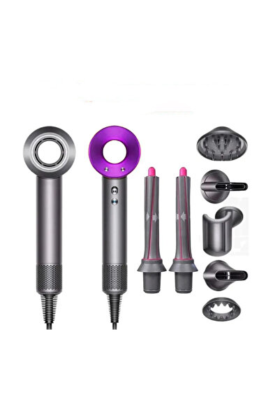 Buldug 1600W Digital Display Fast Drying Ionic Hair Dryer with 7 Nozzles, Blo...