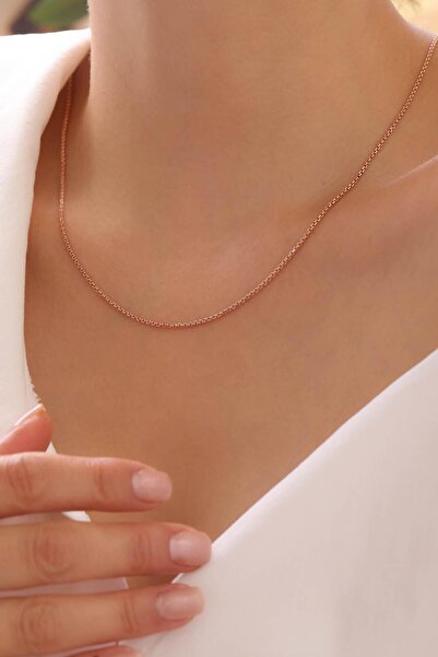 Tufanlar Kuyumculuk 14 Ayar Rose Forse Zincir Altın Kolye