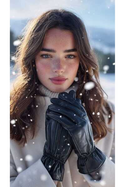 LAGRANZE قفازات جلدية صناعية