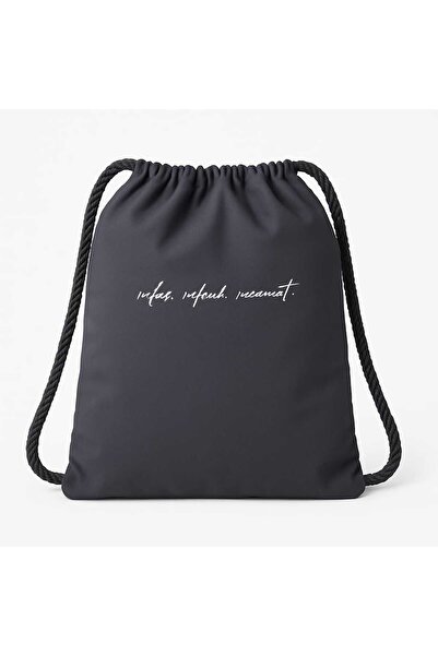 Nevvera Home Paraşüt Kumaş İpli Sırt Çantası 45x30 cm – Su Geçirmez Spor ve Günlük Çanta