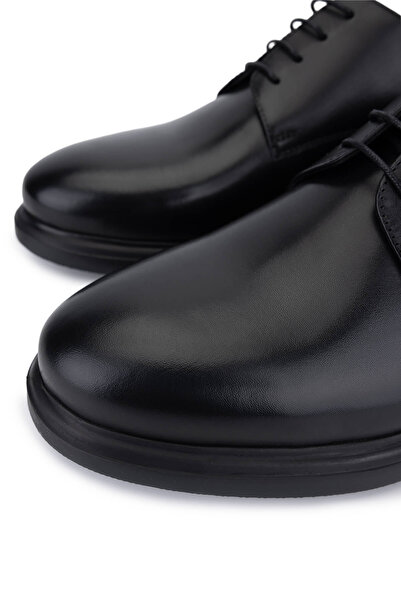 Tamer Tanca Erkek Hakiki Deri Siyah Deri Klasik Ayakkabı