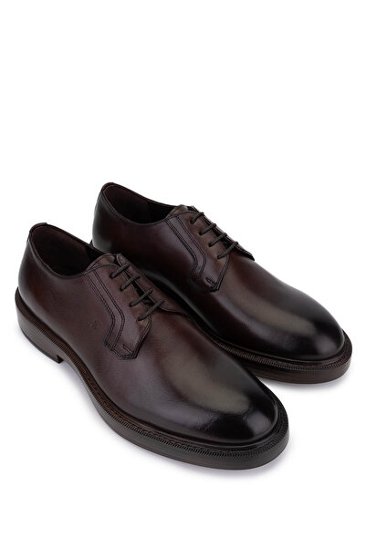 Tamer Tanca Erkek Hakiki Deri Kahverengi Casual Ayakkabı