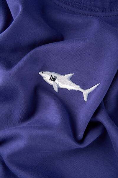 WWF Market Μπλουζάκι Big White Shark Premium - Μωβ
