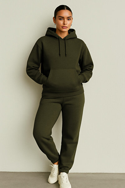 YAKAMEL SET DE Trening cu Glugă pentru Femei, 3 Straturi