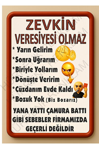 sıradışıhediyem لا يوجد معدن يناسبك. لافتة تحذيرية 20×15 سم.