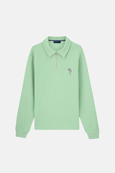 WWF Market Turna Supersoft Quarter-Zip Sweatshirt - Mint Green