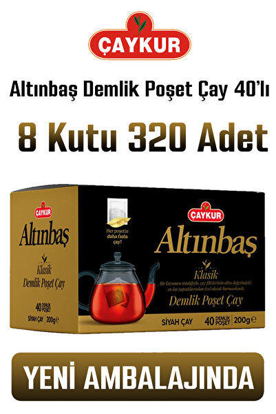 Çaykur Altınbaş Demlik Poşet Çay 200 gr 40'lı X 8