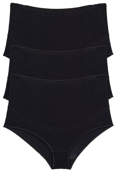 BSM Чорні модальні бавовняні труси для вагітних і темно-сині легінси - висока якість, натуральний матеріал