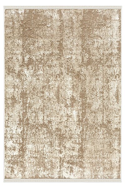 SEVENHILL Picasso 1003 Latte Sanatsal Desenli Salon Yatak Odası Halısı Kaymaz...