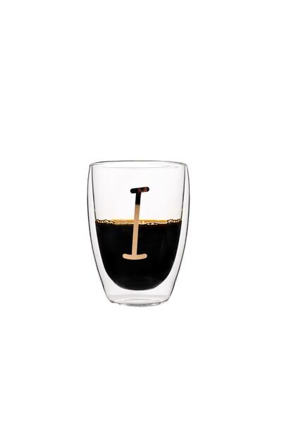 ÇIRPAN EV Double Walled Letter I Glass 300ml