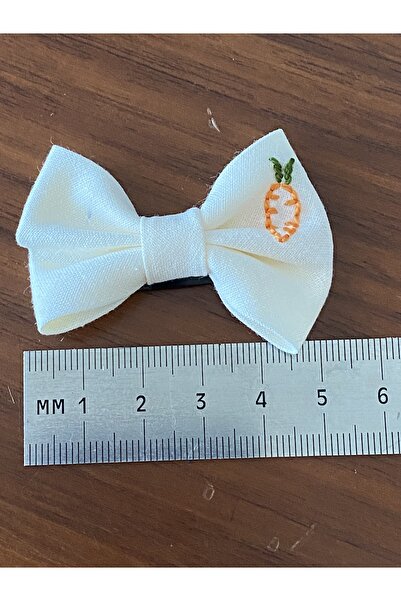 EGOMİ Carrot Embroidered Hairless Baby Hair Clip (1 Piece)