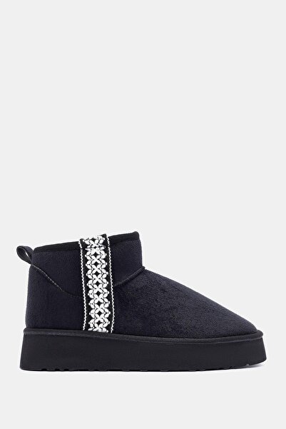 Bestyle Cizme de damă delicate cu dungi negre