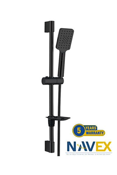 NAVEX Black Sürgülü Duş Seti 5 Yıl Garantili