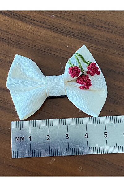 EGOMİ Hyacinth Embroidered Hairless Baby Hair Clip (1 Piece)