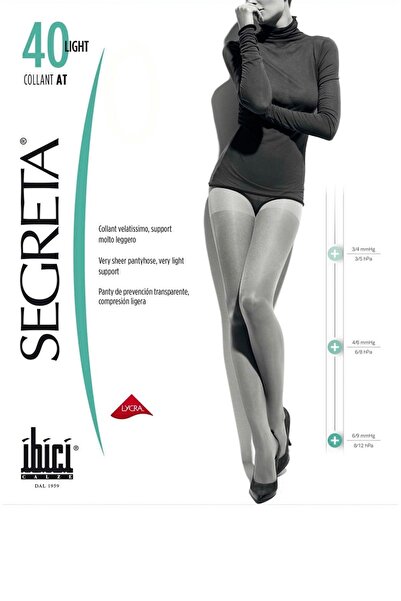 SEGRETA 40 Denye Şeffaf Dinlendirici Külotlu Çorap - Prestige Light Hafif Des...