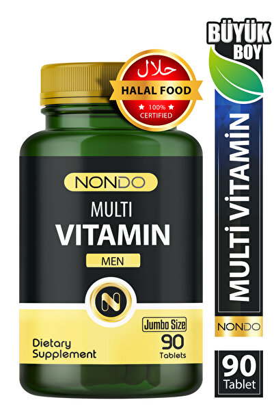 Nondo Multivitamin Men 90 Tablets Jumbo Size (Multi Vitamin Special for Men)