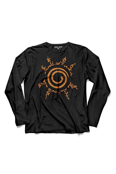 Kendim Seçtim Kyuubi pečat Naruto Jinchuriki logotipa, majica dugih rukava