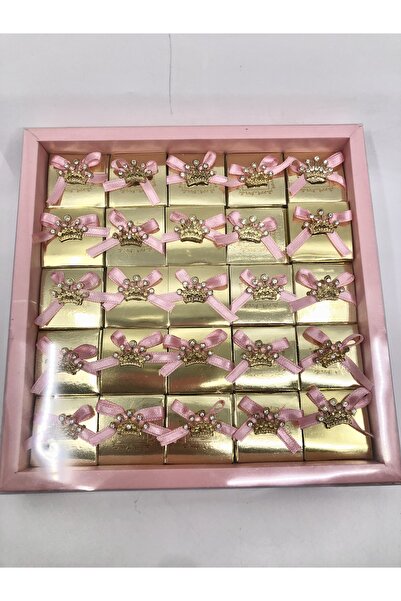 Lavin Çikolata 25 Adetli Prenses Taçlı Hoşgeldin Bebek Çikolata