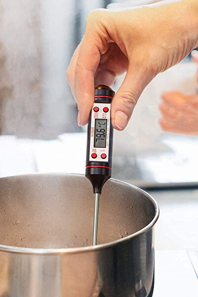 Factorial Dijital Gıda Mutfak Yemek Termometresi Et Süt Yoğurt Sıvı Ürünler İ...