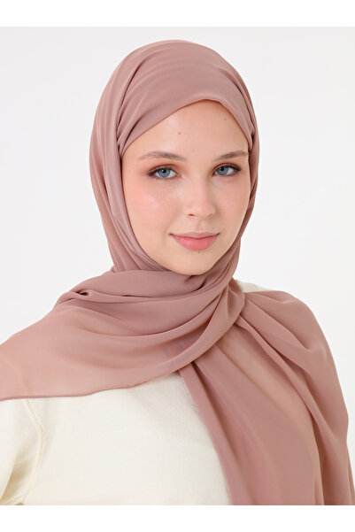 Tuva Şal Chiffon Shawl - Soft Mink -