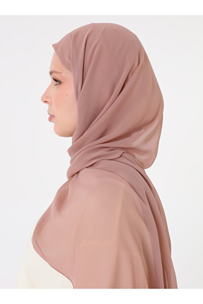 Tuva Şal Chiffon Shawl - Soft Mink -