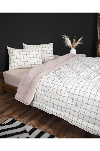 Eyüpoğlu Double Luxury Double-Sided Welsoft Pufidik Silicone Quilt 195X215 + 2 Pillowcases