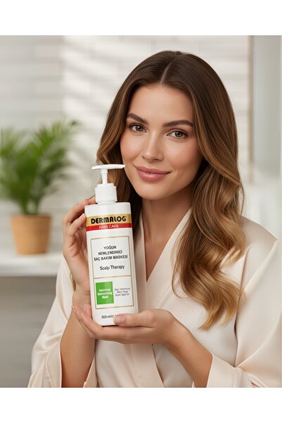 DERMALOG Kuru Yıpranmış Saçlar Için Yoğun Nemlendirici Ve Onarıcı Saç Bakım Seti 500 Ml