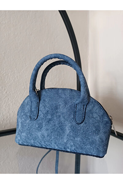 Glemix حقيبة يد وكتف صغيرة من الجينز الداكن للنساء من الياقوت