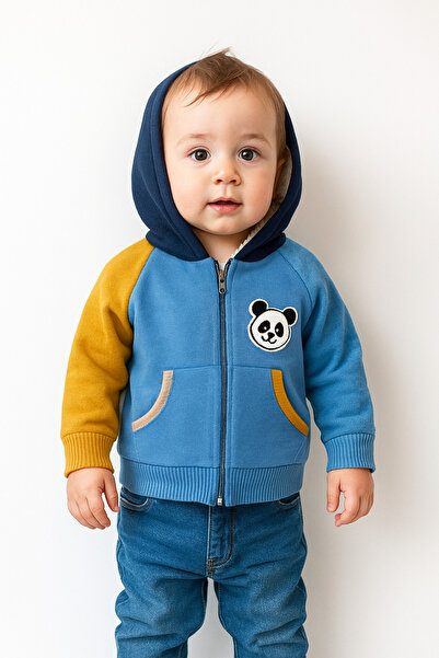 a baby İçi Astarlı Triko Bebek Hirka